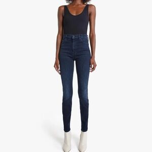 MOTHER The Super Swooner Skinny Jeans in Howling at the Disco Ball